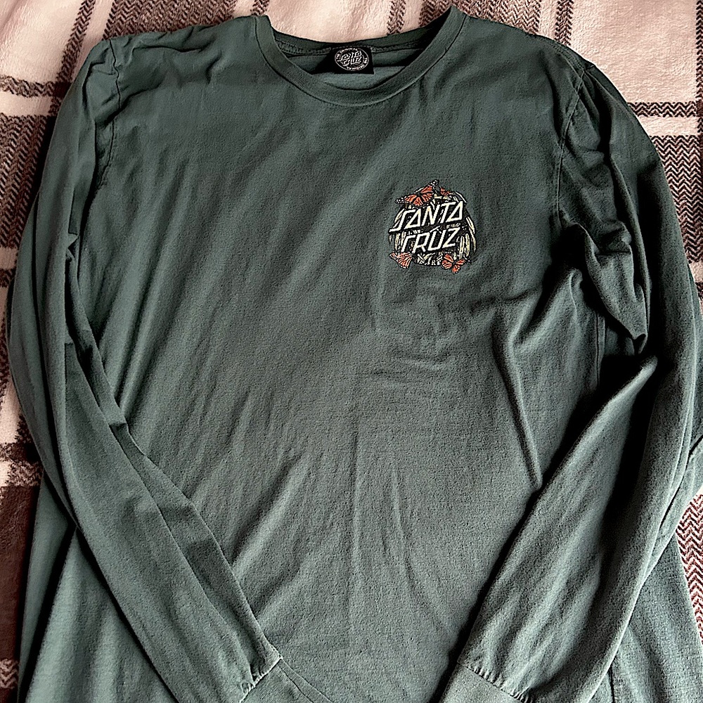 Santa Cruz(The Original Style) Green/child’s long sleeve-size:Large